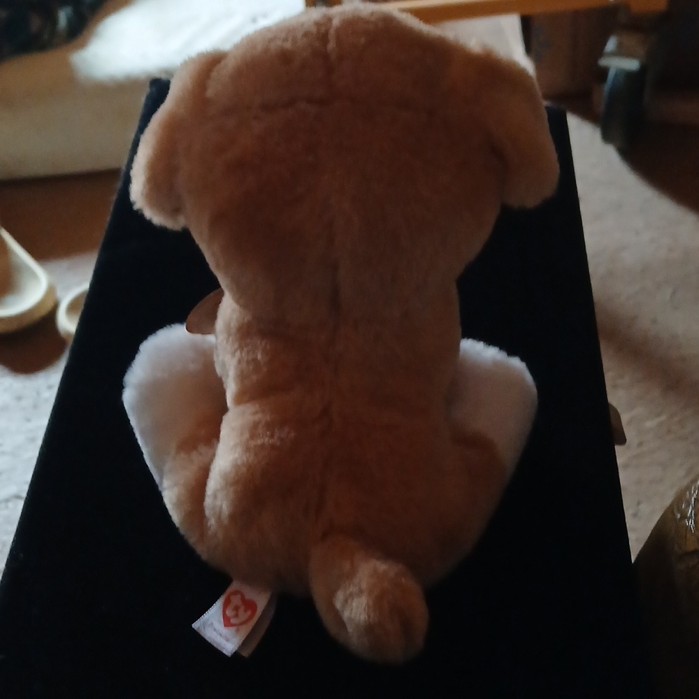 Ty Plush Dog Toy in Brown and White (Franklin) - Picture 8 of 9